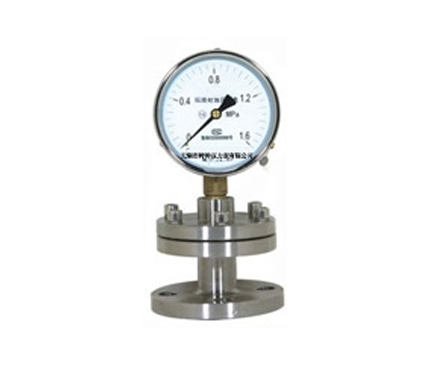 工字法兰隔膜压力表