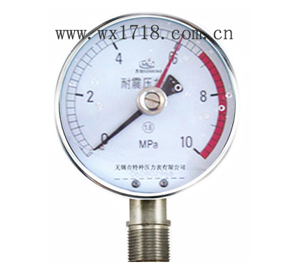 耐震不锈钢记忆压力表