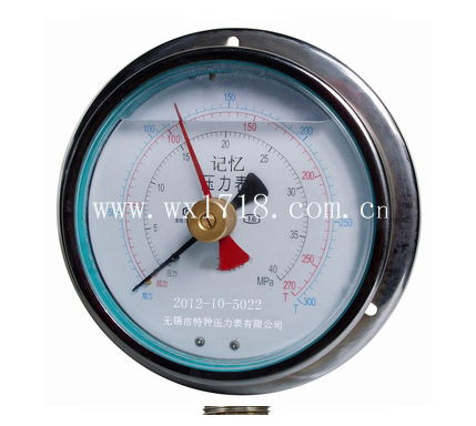 耐震记忆压力表